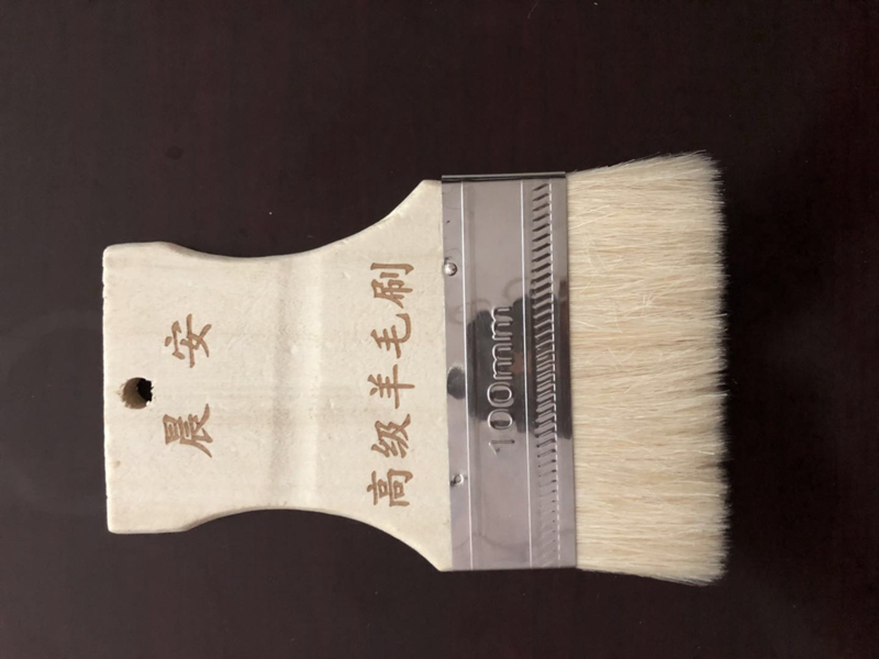 短柄羊毛刷100mm
