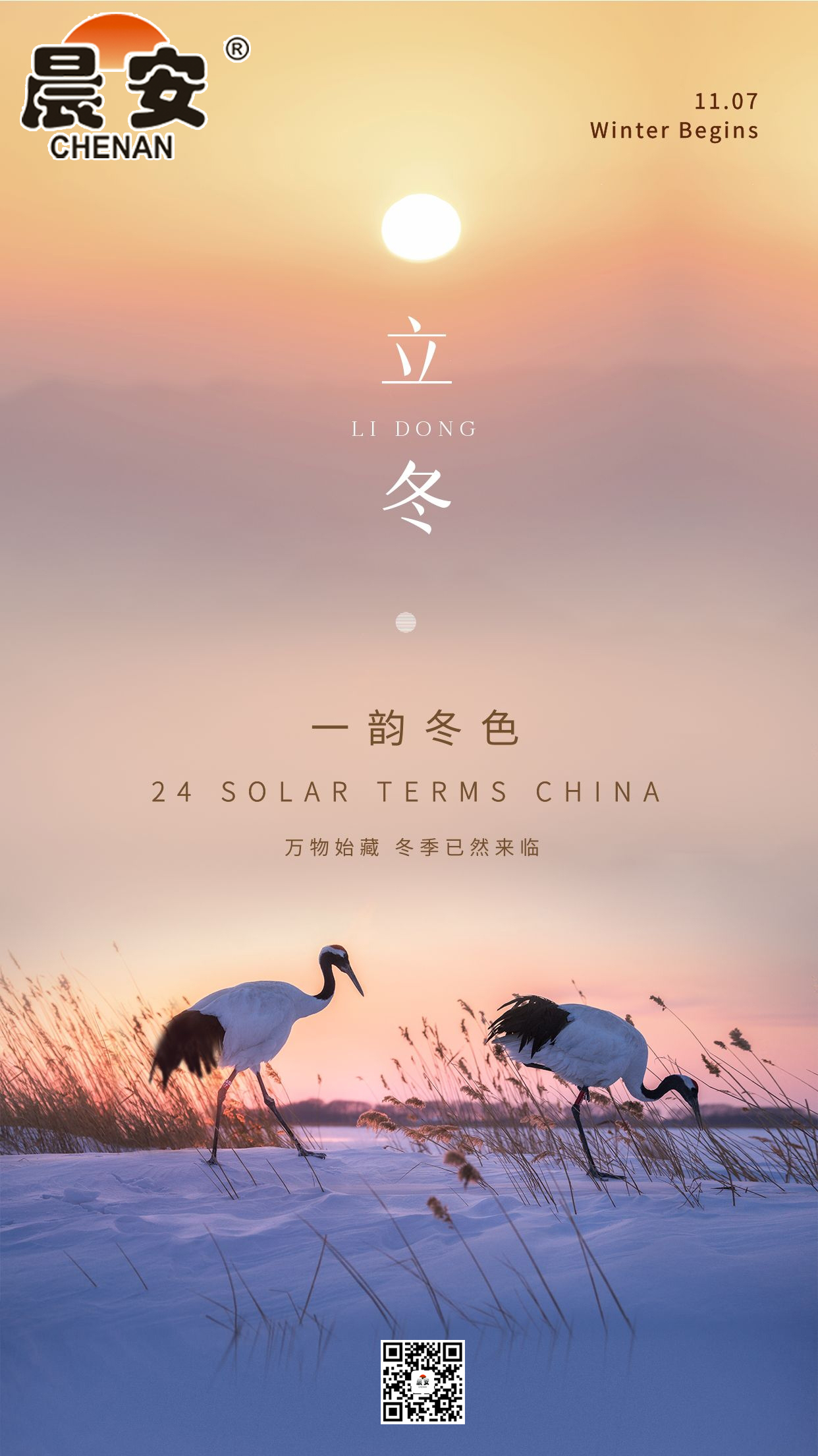 立冬晨安立冬晨安