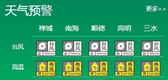 佛山天氣預(yù)警
